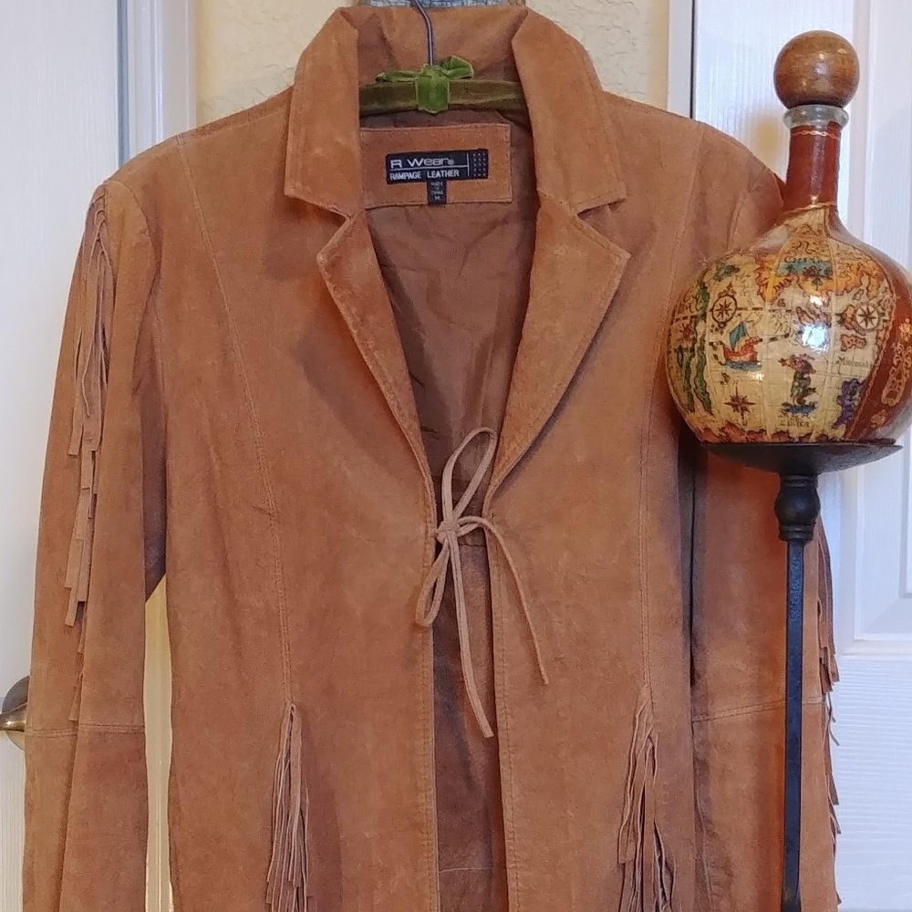 Boho Fringed Suede Jacket